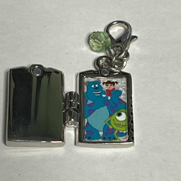 Disney Parks Dangle Charm Monsters INC Book Door Hinged Enamel Metal - Picture 2 of 7